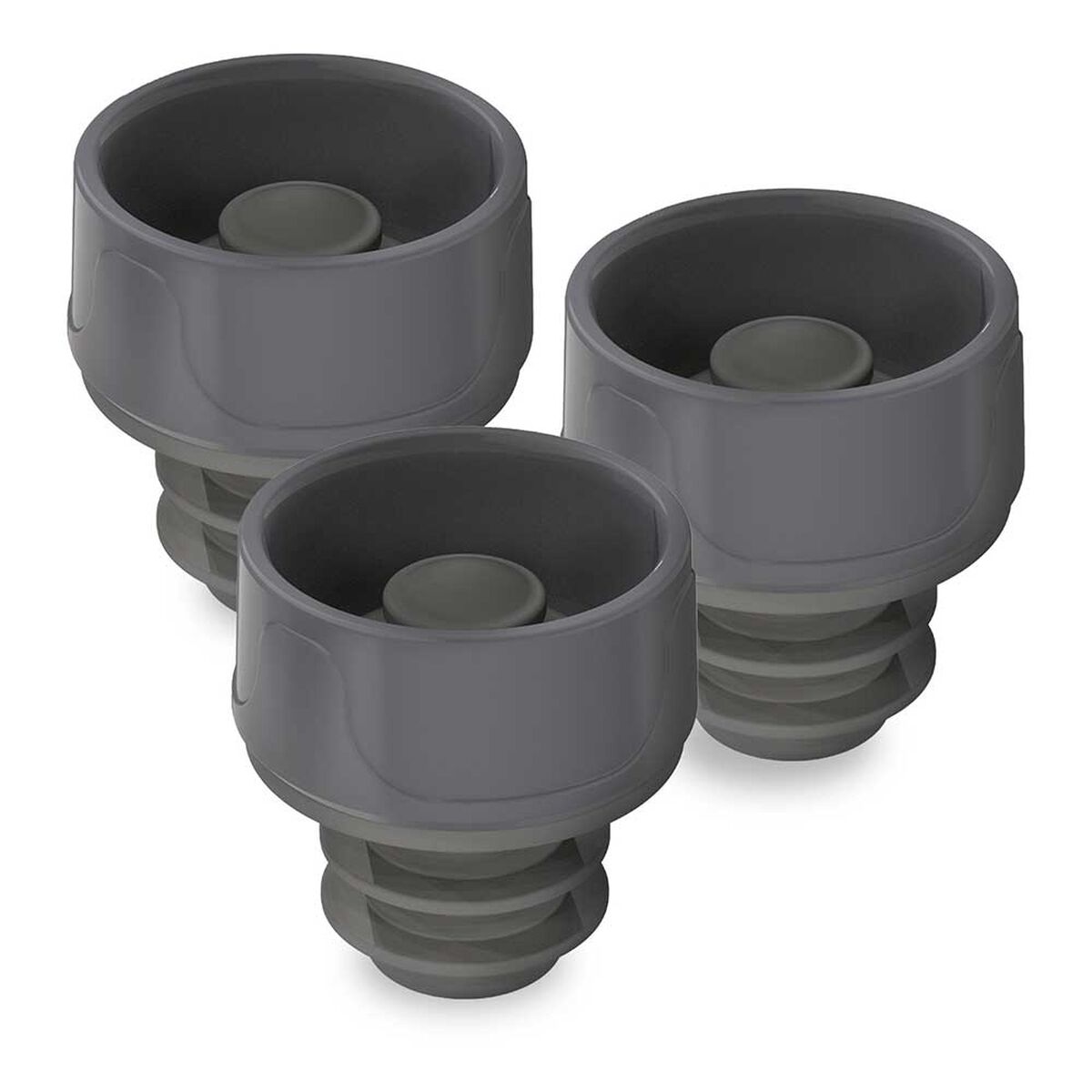 Set 3 Tapones para Vino Fensa Gris
