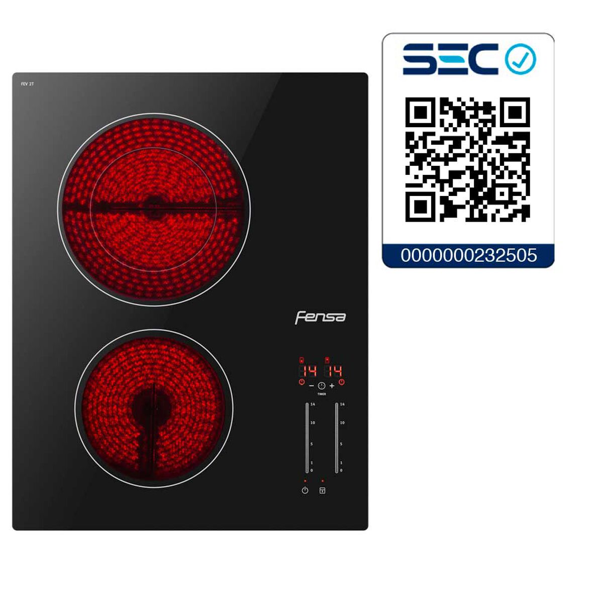 Encimera Eléctrica Fensa FEV 2T