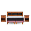 Cama Europea Latam Home 2 Plazas New Top Palo Rosa + Maderas Altair