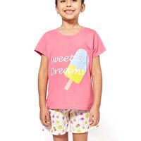 Pijama de Algodón Niña Kayser Fucsia