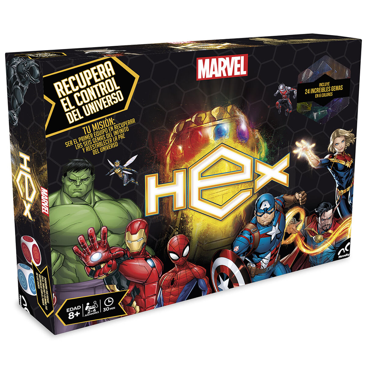 Juego de Estrategia Recupera el Control del Universo Hex Marvel