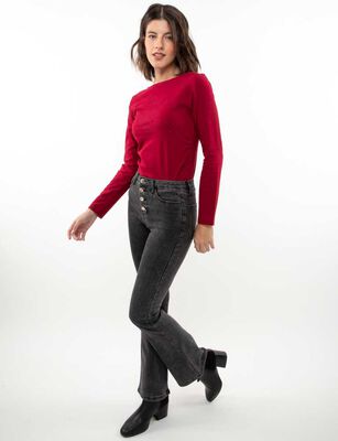Imagen 2 del producto Jeans Skinny Mujer Zibel Negro