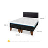 Cama Europea CIC Green Infinity 2 Plazas + 1 Respaldo Villarrica Negro