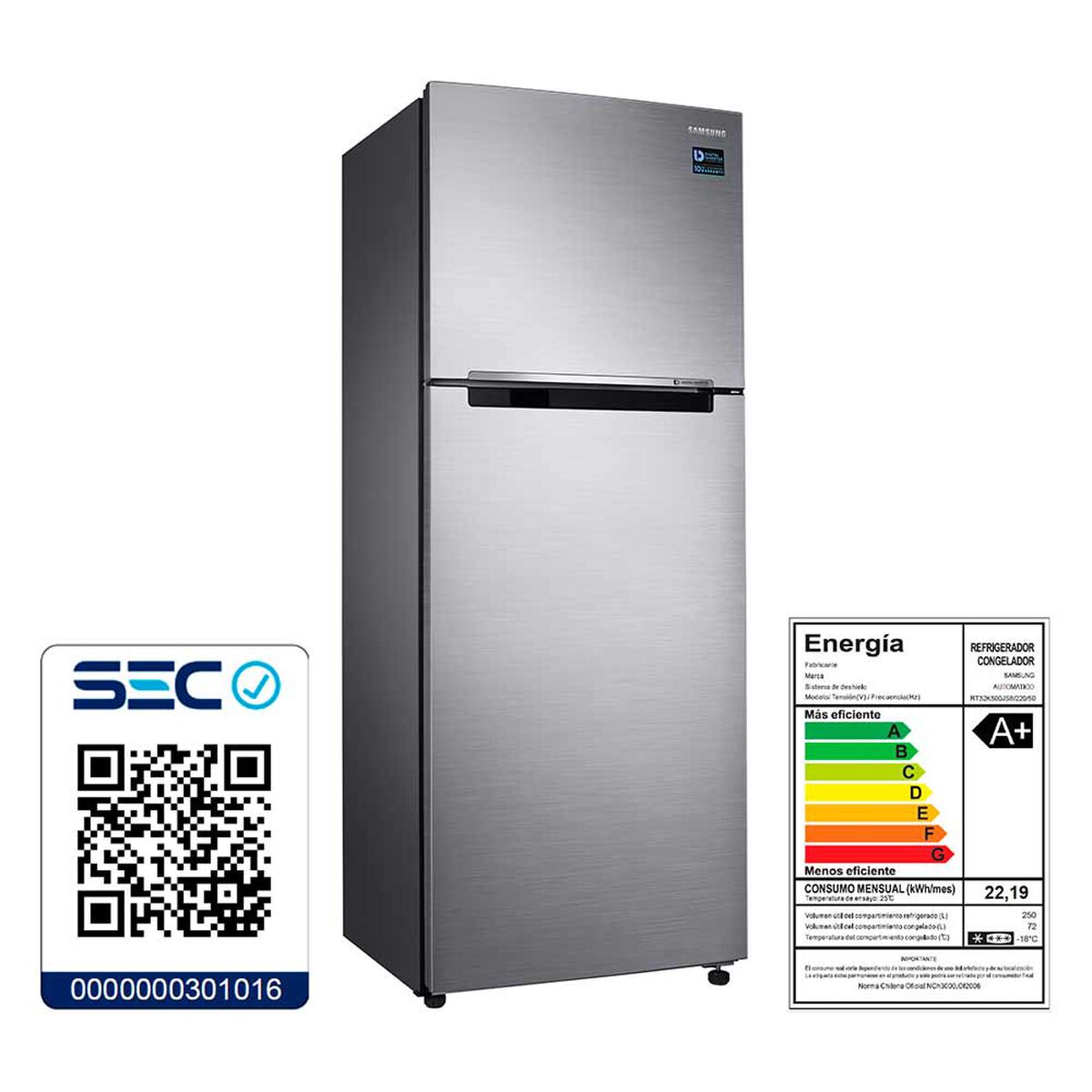 Refrigerador No Frost Samsung RT32K500JS8/ZS 321 lt