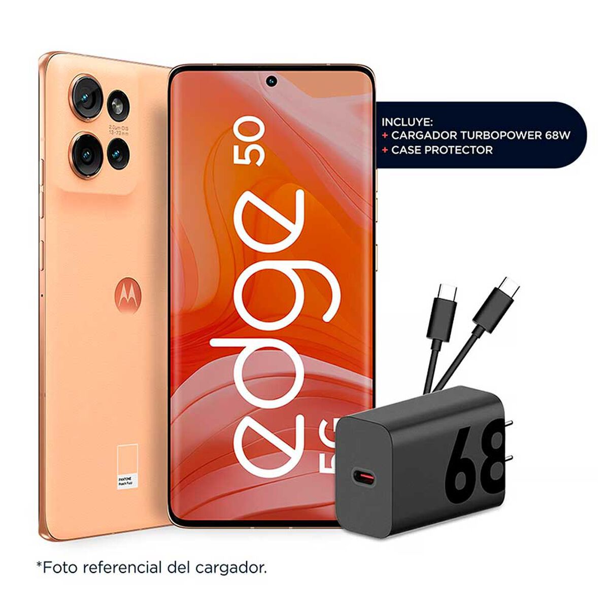 Celular Motorola Edge 50 5G 256GB 6,67" Peach Fuzz Liberado