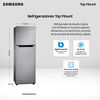 Refrigerador No Frost Samsung RT25FARADS8/ZS 255 lts.
