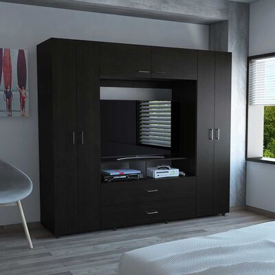 Clóset TV TuHome Manila 6 Puertas 2 Cajones