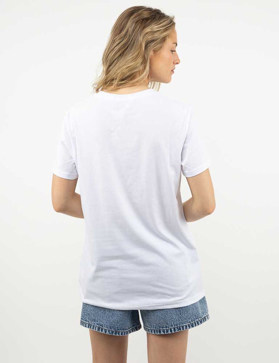 Polera Con Estampado Manga Corta Mujer Icono