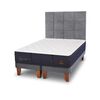 Cama Europea CIC Base Dividida King Grand Premium + Respaldo Tamesis