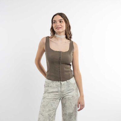 Blusa Corset Sin Mangas Mujer Icono