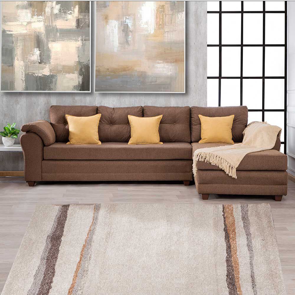 Sofá Seccional Muebles MPR Journey 3 Café