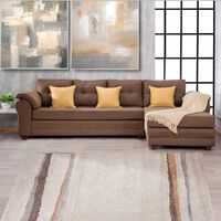 Sofá Seccional Muebles MPR Journey 3 Café