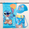 Toalla de Playa Disney-Stitch Sunse 70x140 cm + Jockey y Bolso