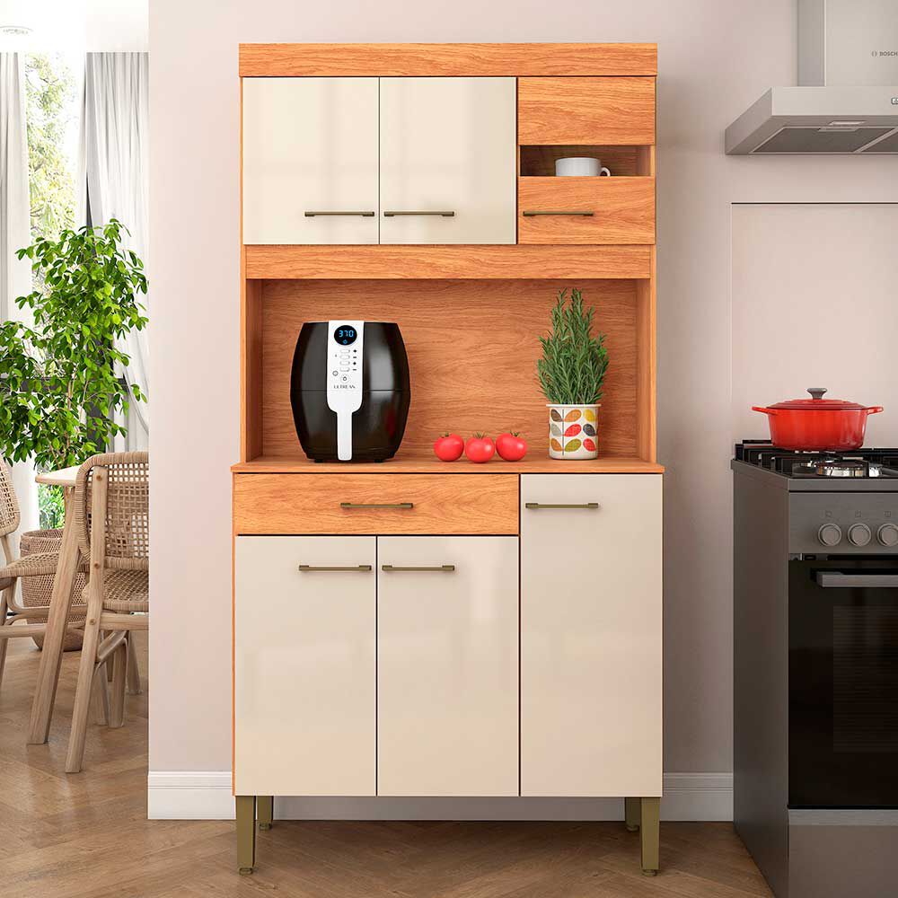 Kit Cocina Vekkahome Carla 5 Puertas Beige