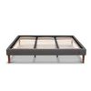 Cama Europea CIC King Súper Premium + Respaldo + 2 Veladores Antique