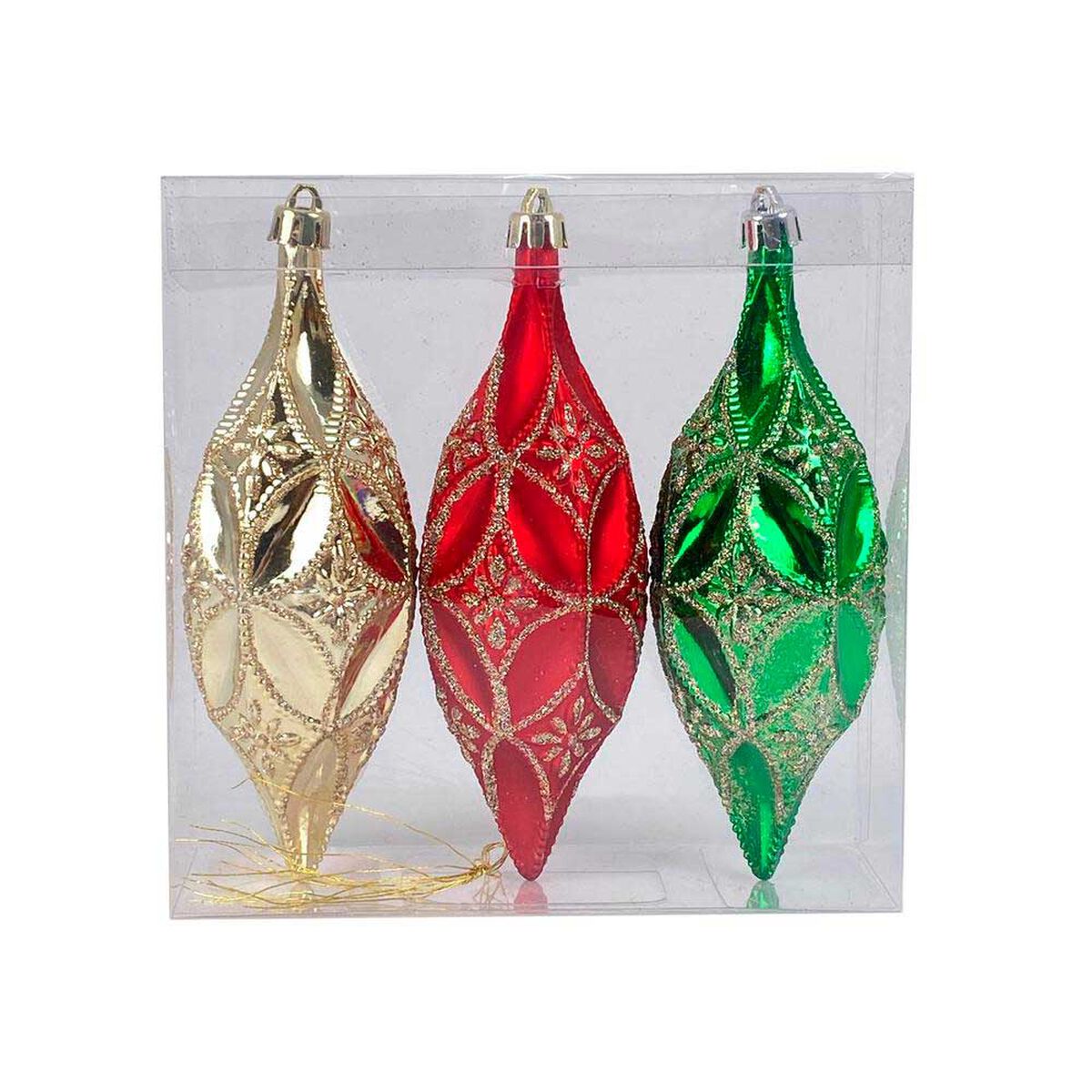 Adorno Navideño Set Esferas 3 Piezas Casanova