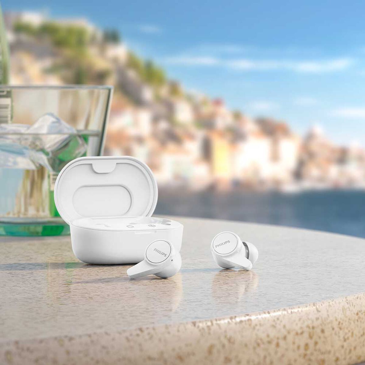 Audífonos Bluetooth In Ear Philips TAT1207WT Blanco