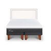 Cama Europea CIC Base Dividida King Ortopedic Advance + Respaldo Danubio
