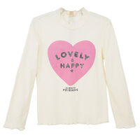 Beatle de Algodón Niña Chess Crudo, Lila, Naranja, Rosado