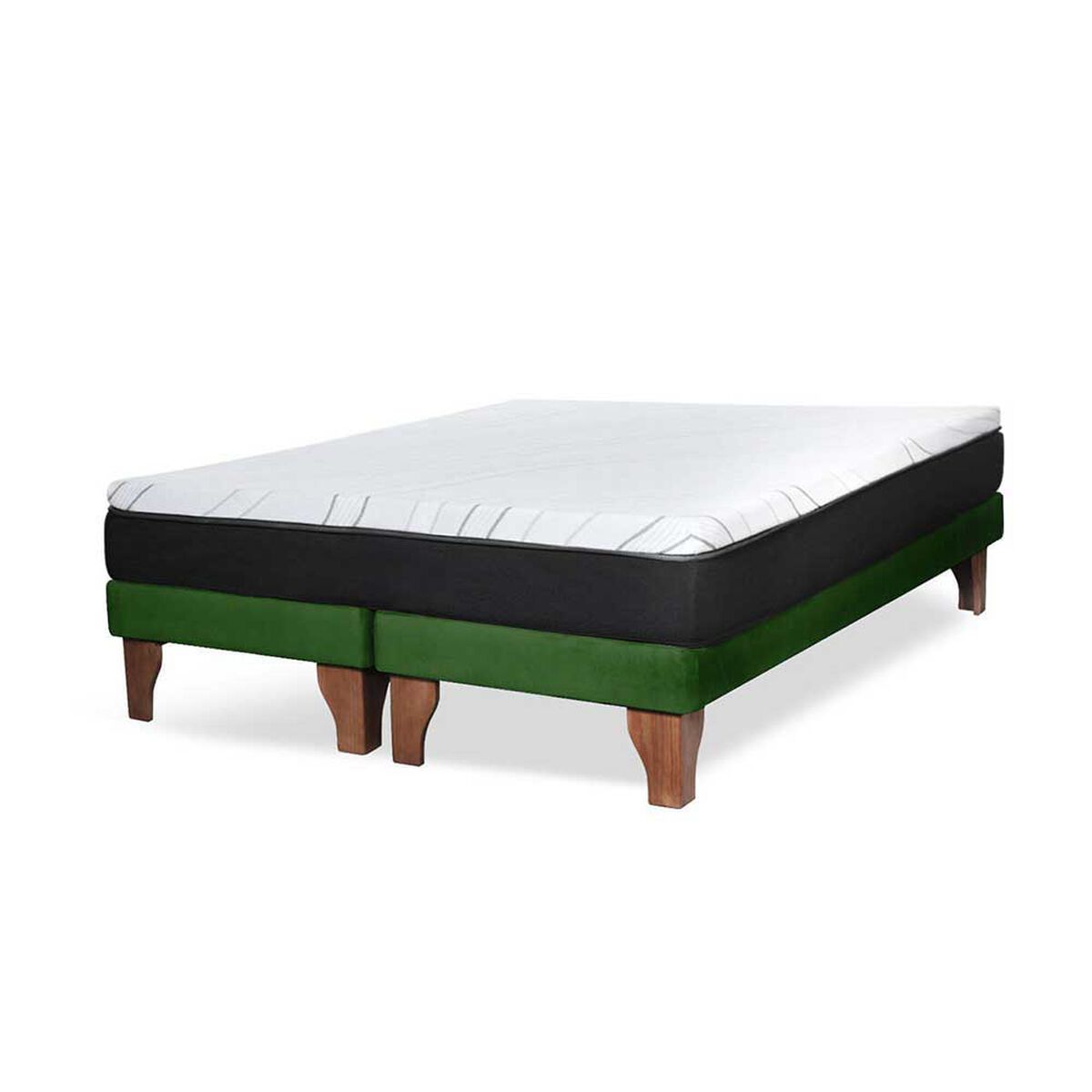 Cama Europea Latam Home 2 Plazas Zen Roller Verde