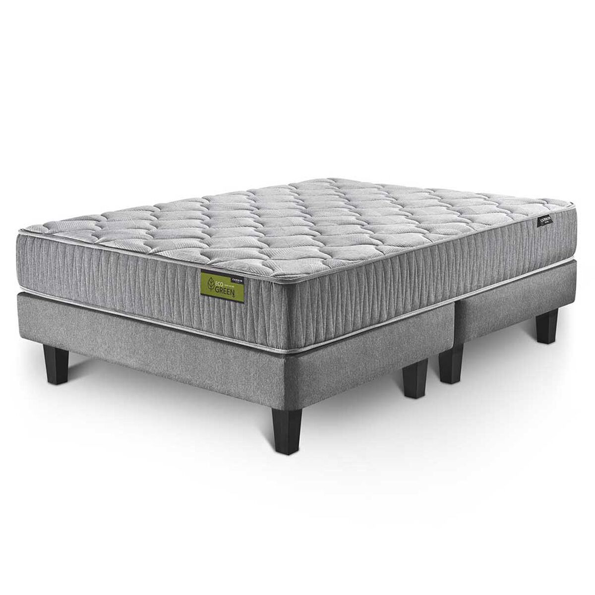 Cama Europea Cannon Base Dividida 2 Plazas Eco Green