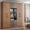 Closet Amuv Closet con Espejo Café Gris