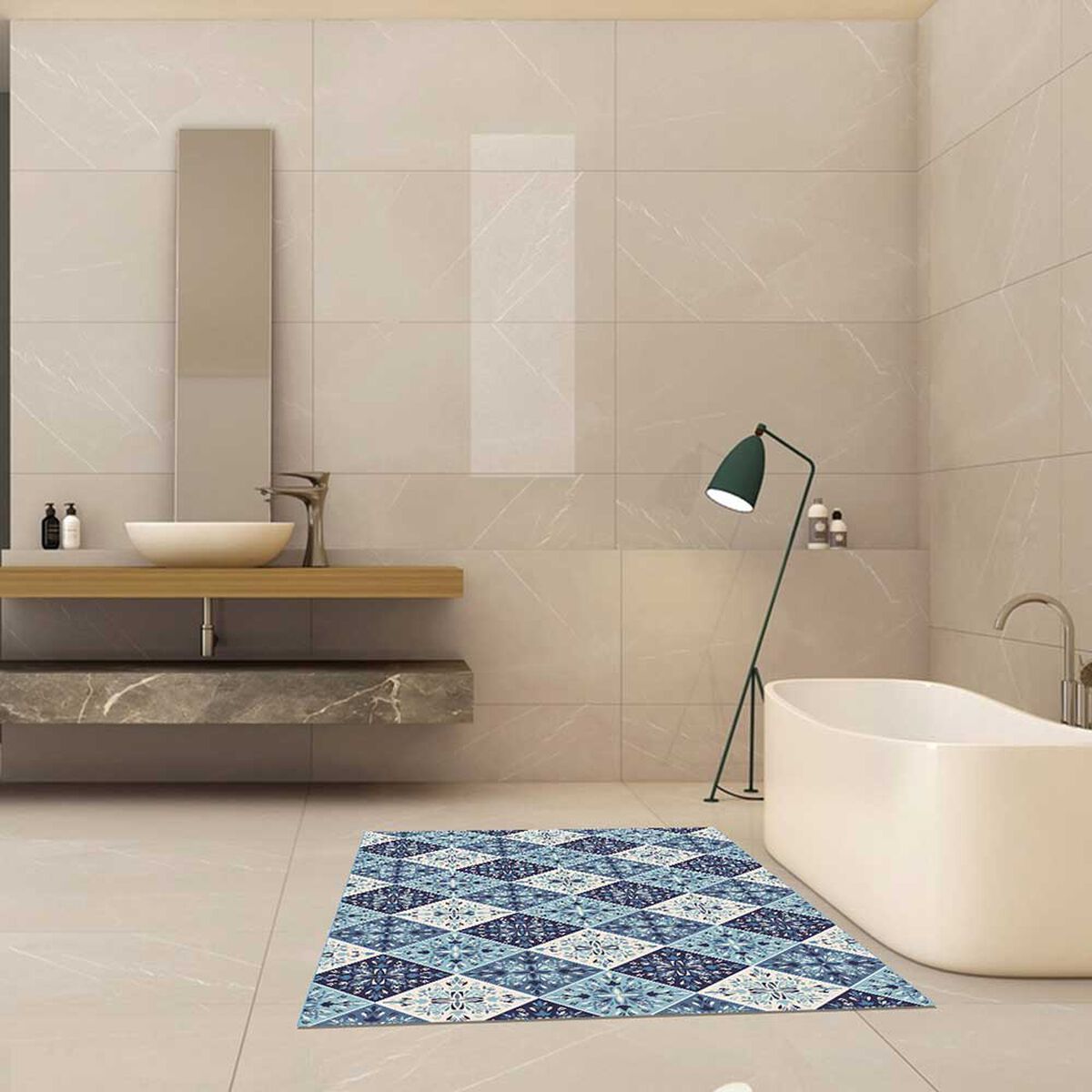 Alfombra Davanti Blue Tile 76 x91 Blue Tile