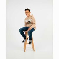 Polerón con Gorro Niño Cutback Beige, Ciruela, Grafito, Menta