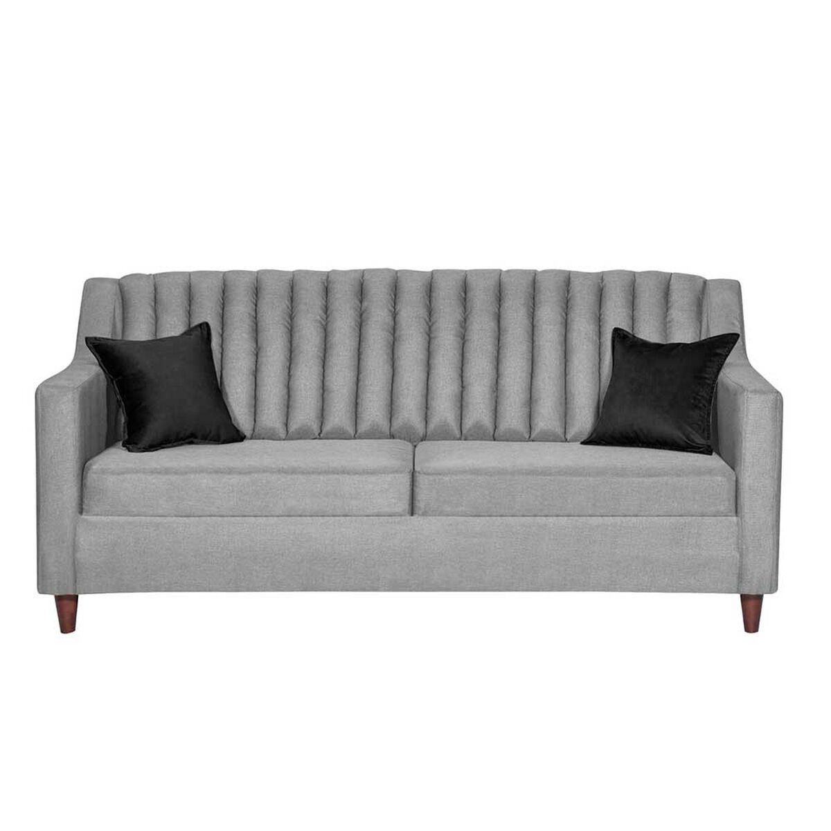 Juego de Living Diseño A&M Home Isabella Sofá 3 Cuerpos + 2 Sillones1 Cuerpo Gris