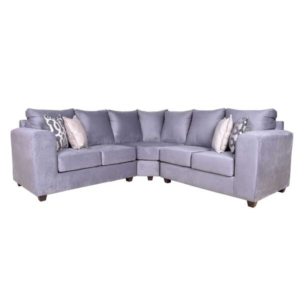 Sofá Seccional Jerk Home Kenia 5 Cuerpos Gris