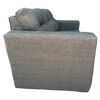 Juego de Living Kea Nize Sofá 3 Cuerpos + Dos Pouf Tela Verde Menta