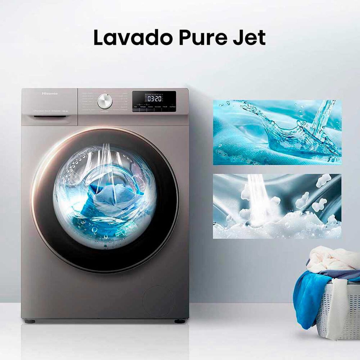 Lavadora Secadora Hisense WD3Q1042BT 10/6 kg.