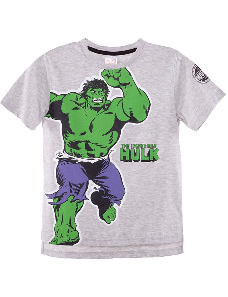 Polera de Algodón Hulk Niño Marvel