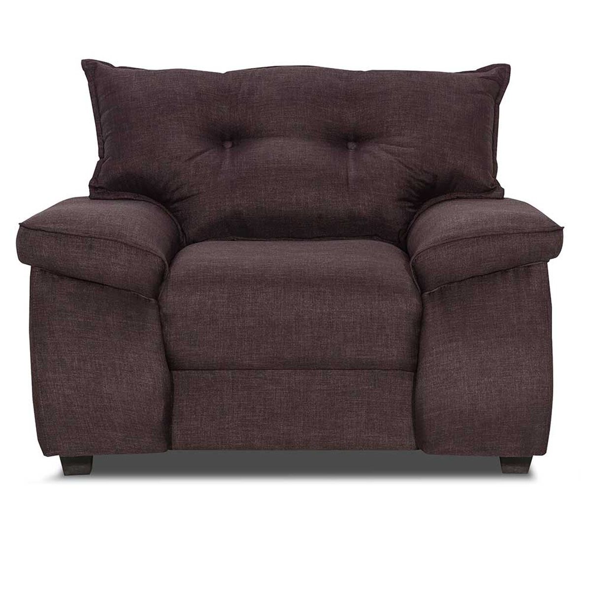 Juego de Living Innovamuebles Fortaleza Córdoba Sofá 3 Cuerpos + Dos Butacas 1 Cuerpo Chocolate