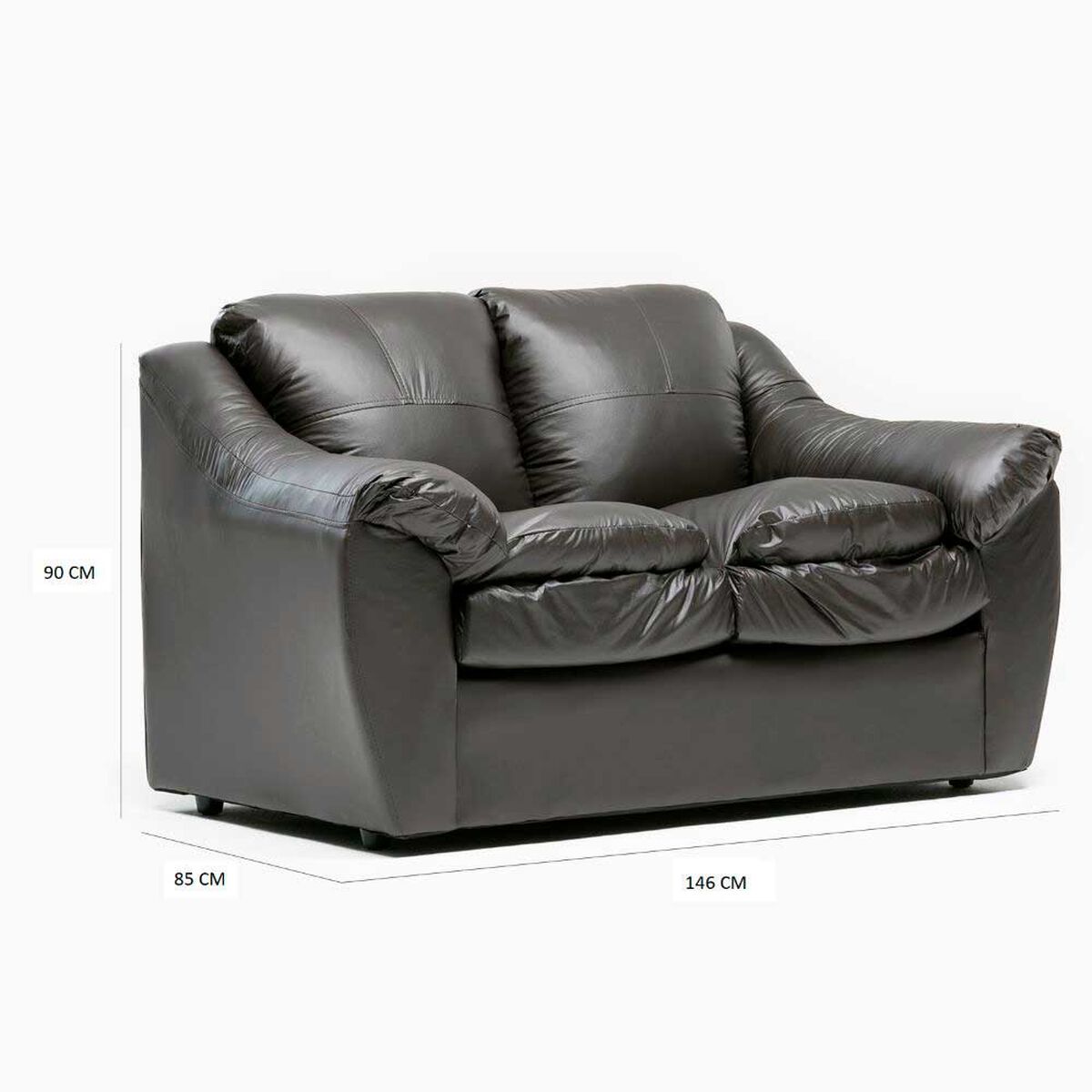 Sof&aacute; Cabsur Galicia 2 Cuerpos PU Caf&eacute;