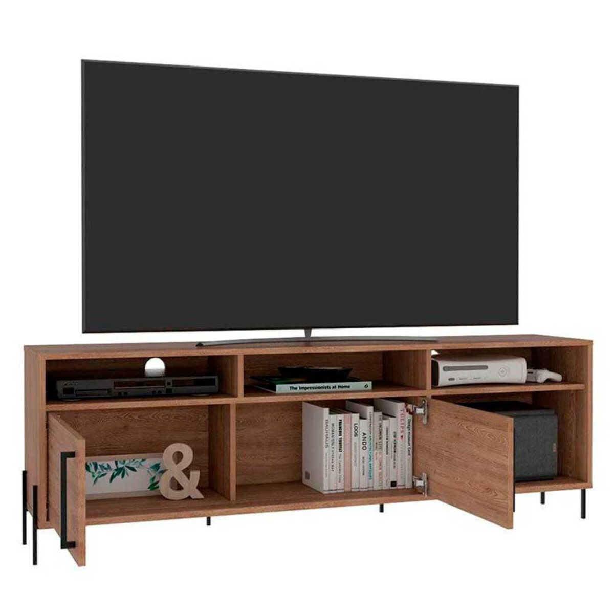 Rack TV TuHome Karev Hasta 70" Miel