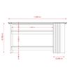 Mesa de Arrimo Altavision Frizz Natu Café Claro