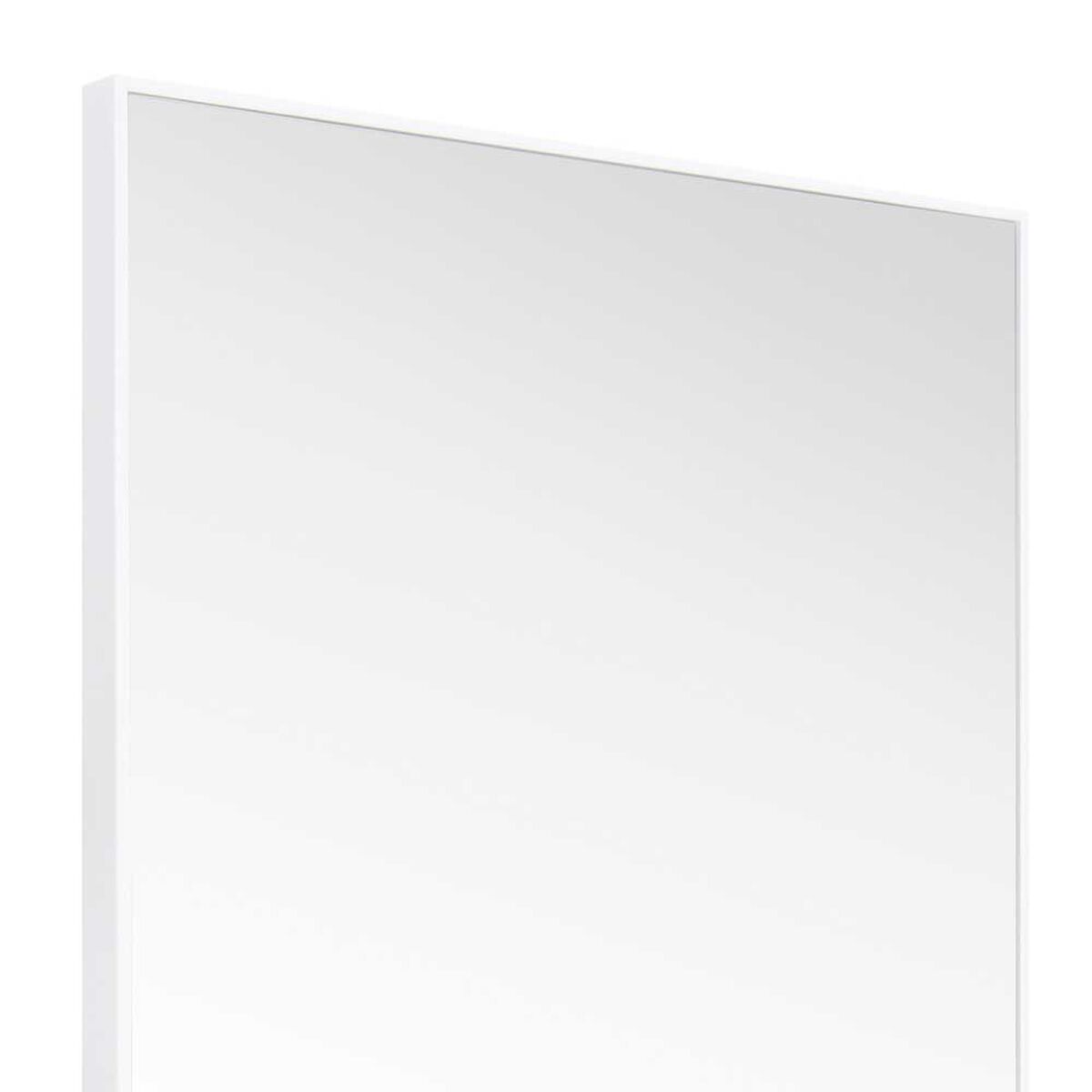 Espejo Marco Aluminio Vgo para Colgar Rectangular 120 x 30 cm Blanco