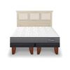 Cama Europea CIC Base Dividida 2 Plazas Anatomic + Respaldo Torino Alpino