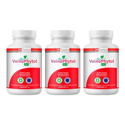Veinophytol Pro 90 Caps Sin Várices ni Piernas Cansadas 3 Meses