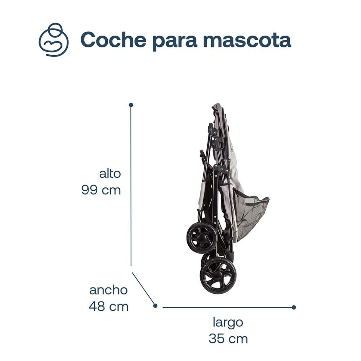 Coche Mascota Negro Bebesit