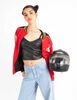 Chaqueta Bomber Varsity Oversized Mujer Icono