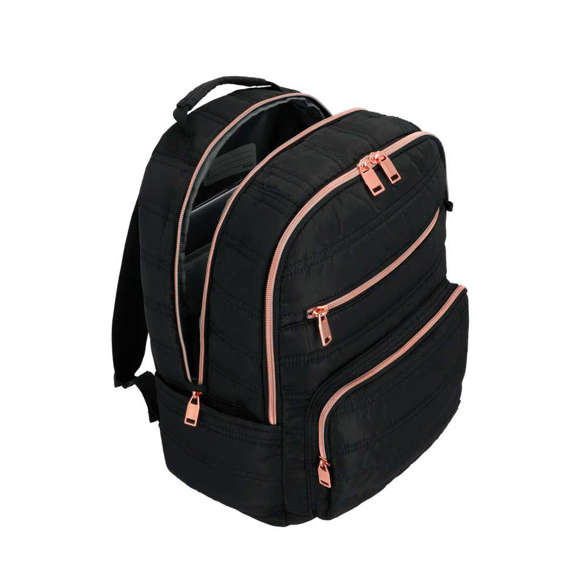 Mochila Notebook Xtrem Nebraska 6XT Negro/Rose Gold 16"