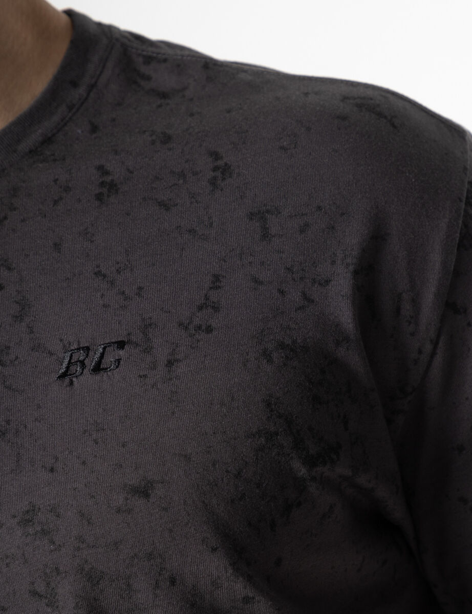 Polera Deportiva Manga Corta Hombre Black County