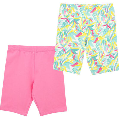 Imagen 1 del producto Pack 2 Calza Corta Niña Chess Crudo, Naranjo, Rosado, Verde