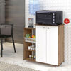 Combo Mueble de Cocina Casanova Cabinet 2 Puertas Nature / Blanco + Horno Eléctrico Hyundai HY35N 35 lt.