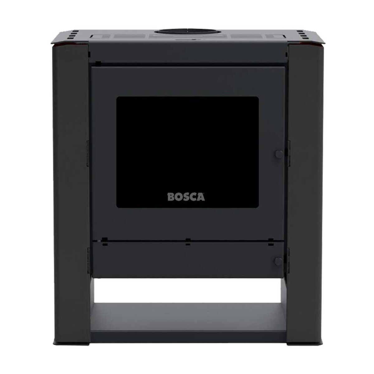 Calefactor Bosca a Le&ntilde;a Gold 500 Charcoal Black Vision CERT.