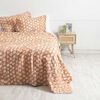 Set Quilt + Juego de Sábanas Estamapado Mashini 2 Plazas Palmas