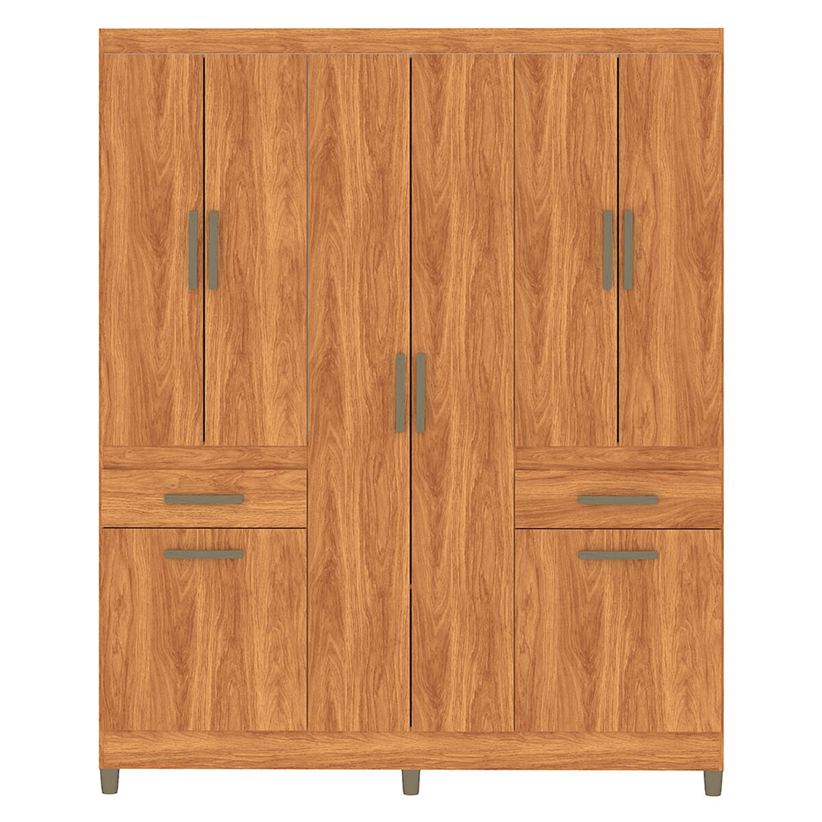 Clóset Vekkahome Aveiro 8 Puertas 2 Cajones Café