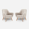 Set 2 Poltronas Rosen Bartolo 1 Cuerpo Marfil